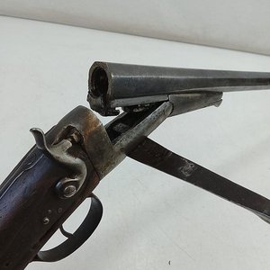 Antigua Escopeta de Avancarga Siglo XIX con Culata de Madera - imagen 3