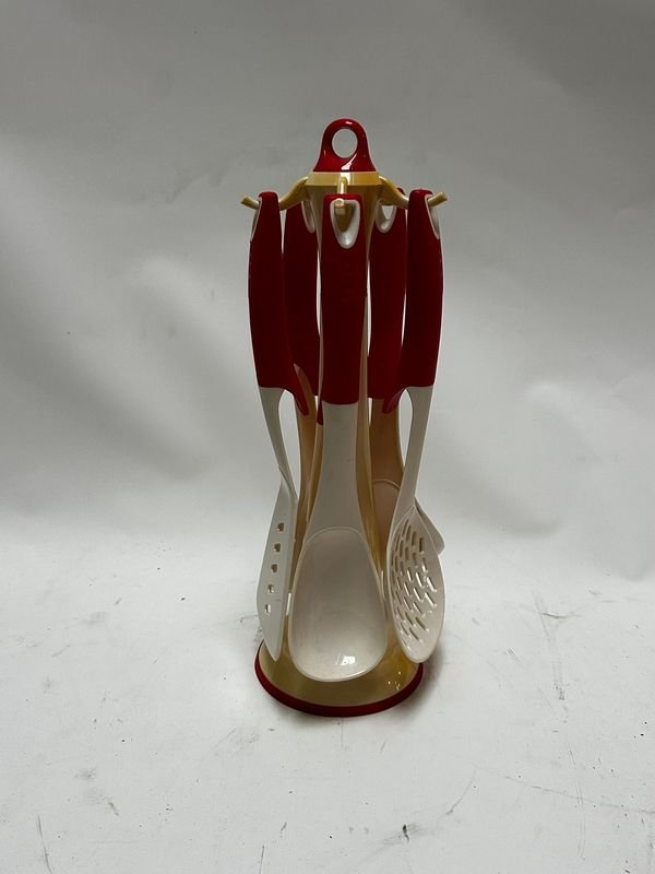 Juego de Utensilios de Cocina con Soporte Giratorio