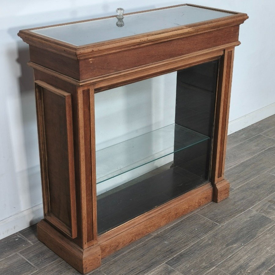 Vitrina de madera con tapa abatible de vidrio - imagen 3