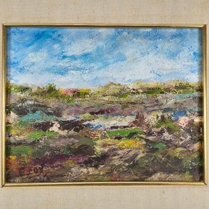 Pintura Acrílico sobre Lienzo "Ella Taylor Fox" con Marco de Madera - imagen 3