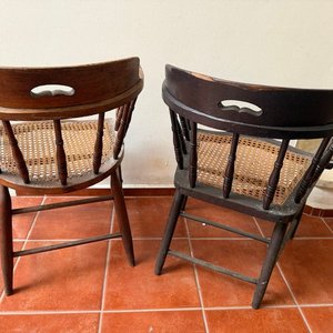 Par de Sillones Windsor con Asiento de Mimbre - imagen 9