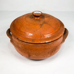 Olla de Barro Artesanal con Tapa - 25 x 18 cm - imagen 2