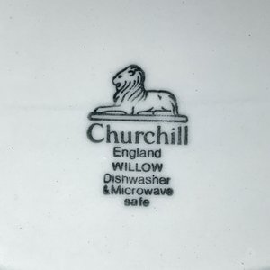 Fuente de Losa Churchill "Willow" Chinaiserie Azul y Blanca - imagen 3