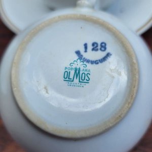 Juego de Café Porcelana Olmos Industria Uruguaya 13 Piezas - imagen 1