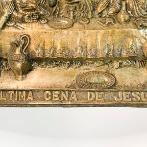 Cuadro de Chapa en Relieve "Última Cena de Jesús" 64x40 cm - imagen 3