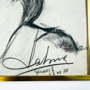 Cuadro al pastel: Retrato de dama, firmado y fechado - imagen 3