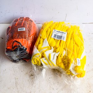 24 Pares de Guantes de Trabajo Amarillos y Naranjas - imagen 1