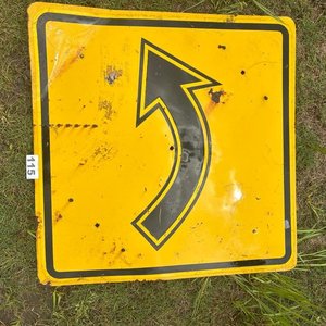 Lote de 5 Carteles de Señalización de Curva - imagen 3