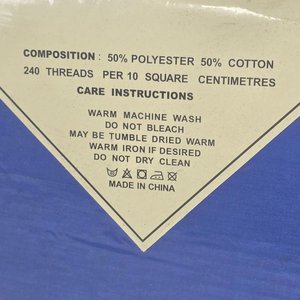Juego de Sábanas Garden Australia Luxury Percale Azul 240 Hilos King Single - imagen 3