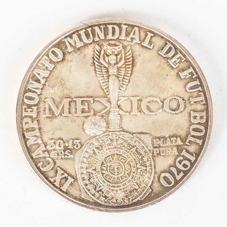 Medalla de plata conmemorativa Copa Mundial de fútbol México 70' - imagen 2