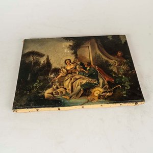 Lote siguiente: Oleo "Escena Romántica" con Detalles - 30x40 cm