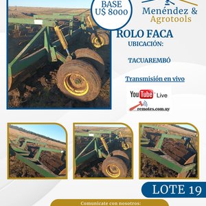 Lote anterior: Rolo Faca Agrícola Menéndez & Agrotols