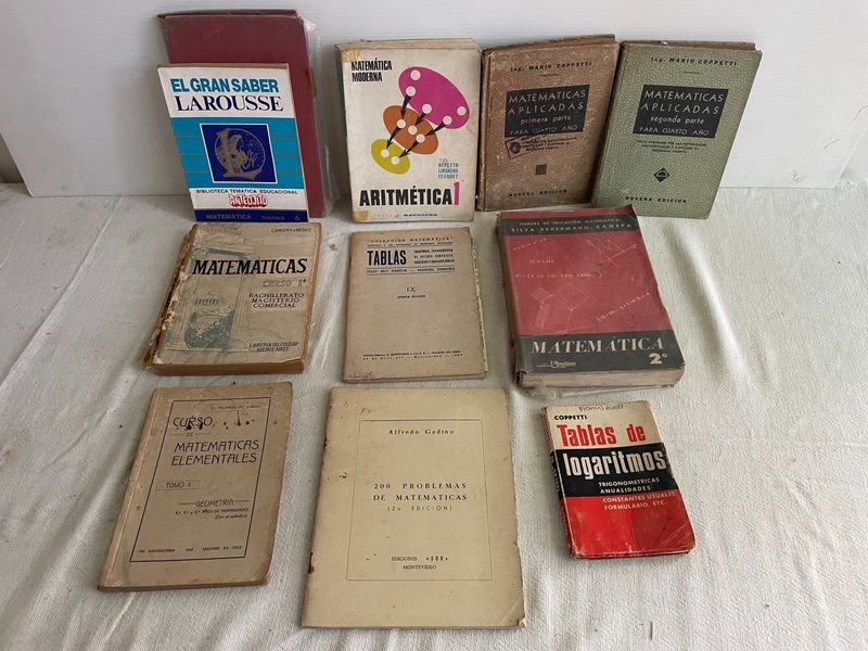 Lote de Libros de Matemáticas y Tablas