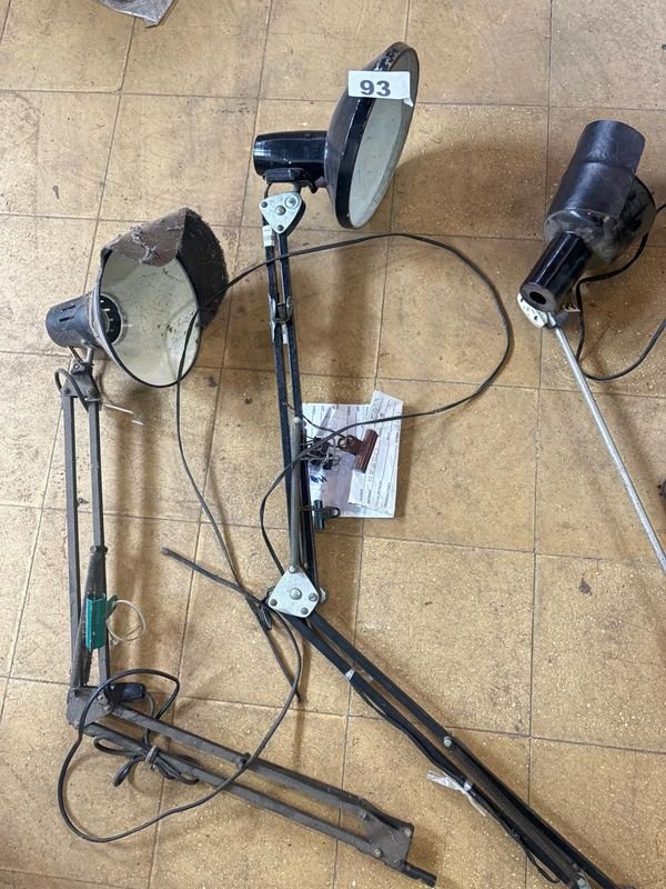 Lote de 4 Lámparas de Taller Articuladas - imagen 1