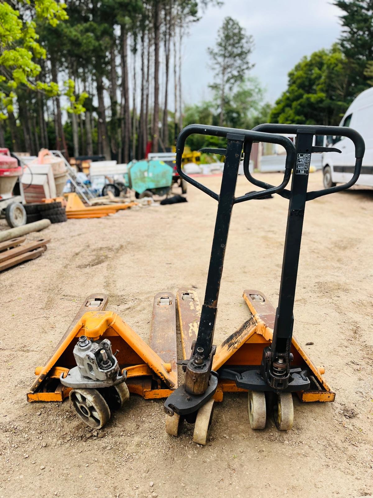 Par de Paleteras Hidráulicas Levanta Carga 2500kg con Repuesto