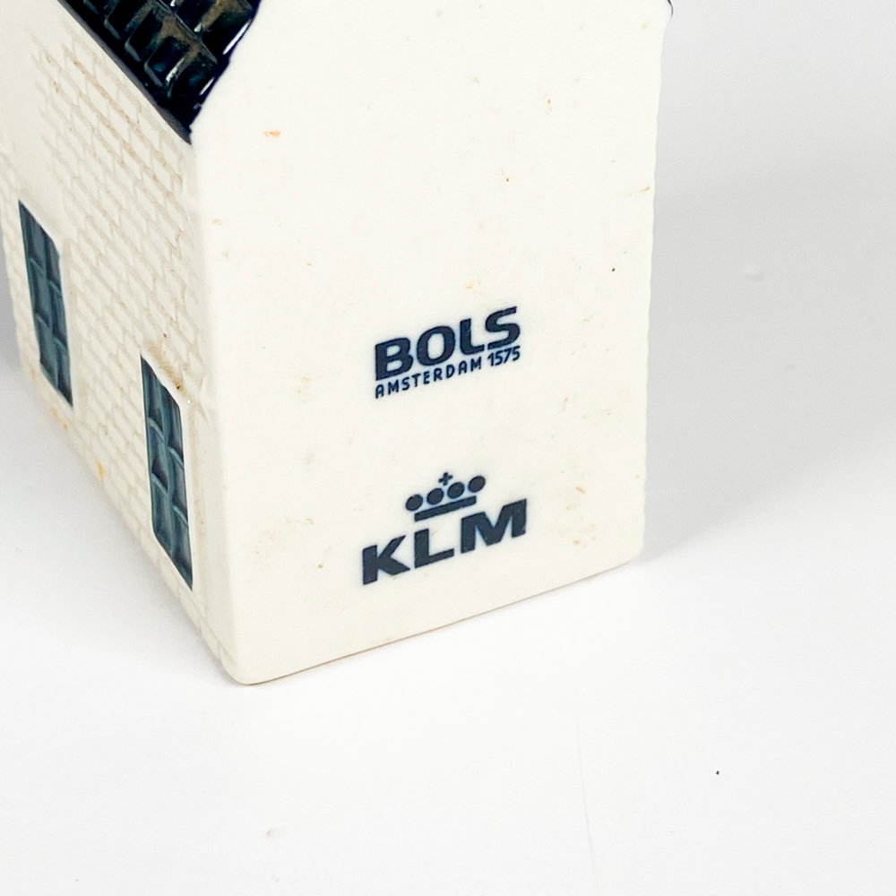 Casita de loza Delfts KLM, objeto de porcelana blanca - imagen 3
