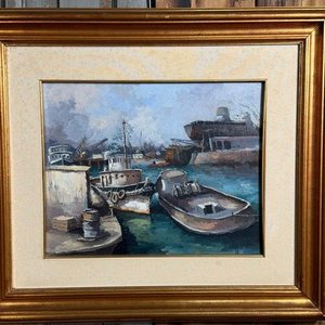 Lote siguiente: Pintura al óleo "Puerto" de Jorge Pizzanelli - 32x39cm