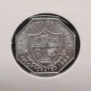 Ficha de Tranvía Municipalidad de Dunedin, Nueva Zelanda - 1 Penique - imagen 3