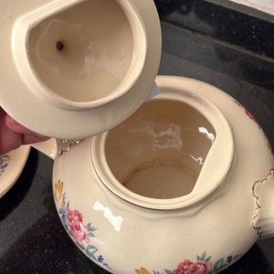 Juego de Té Versailles Porcelana con Flores - imagen 4
