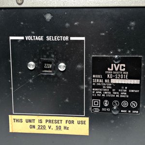Equipo de Audio JVC Stereo Cassette Deck KD-S201 con VU Metros - imagen 4