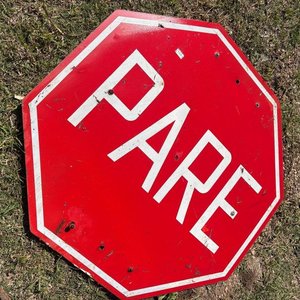 Cartel de señalización de PARE, medidas 73 x 75 - imagen 2