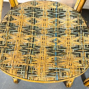 Juego de Comedor Francés: Mesa Rectangular y 5 Sillas de Caña y Ratán - imagen 6