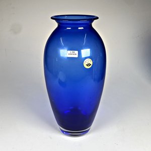 Florero de Cristal Azul Intenso, Altura 37 cm - imagen 2