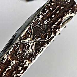 Cuchillo de Acero Alemán con Vaina y Sacacorchos - imagen 7