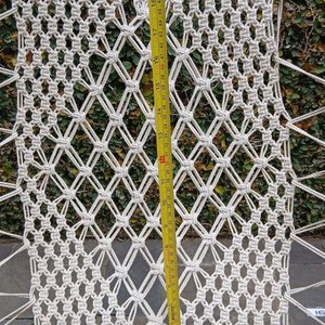 Silla Reposera Plegable Artesanal con Tejido Macramé - imagen 6