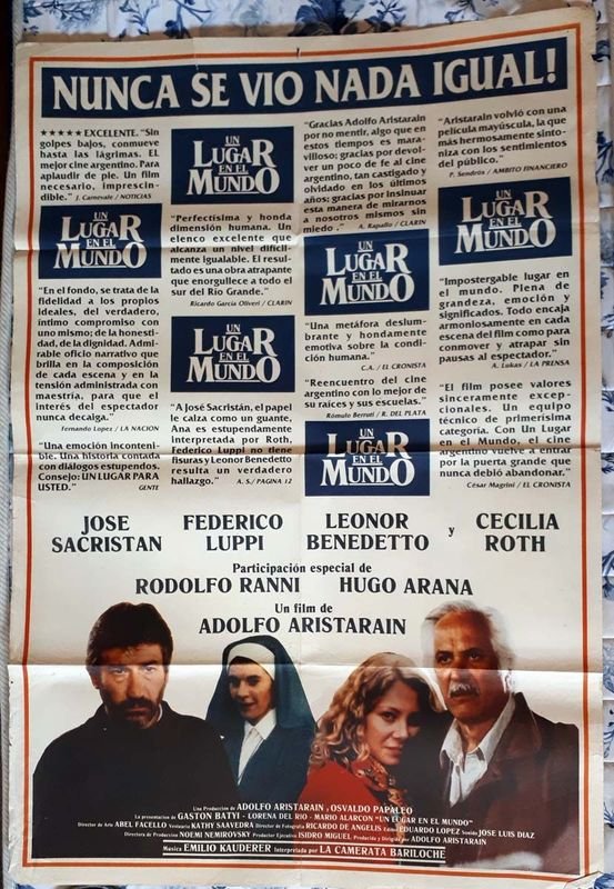 Poster Original "Un Lugar en el Mundo" (1992) - José Sacristán