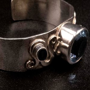 Pulsera Esclava de Plata 950 con Topacios Azules - imagen 2
