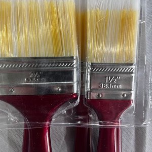 Set de 5 Pinceles para Pintar con Mangos Rojos - imagen 1