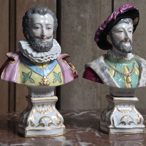 Dos Bustos en Porcelana Sèvres: Enrique IV y Francisco I - imagen 2