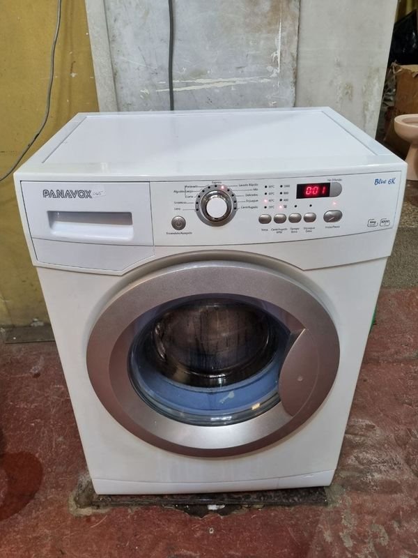 Lavarropas Carga Frontal Panavox Blue 6K 6kg - Para Repuestos - imagen 1