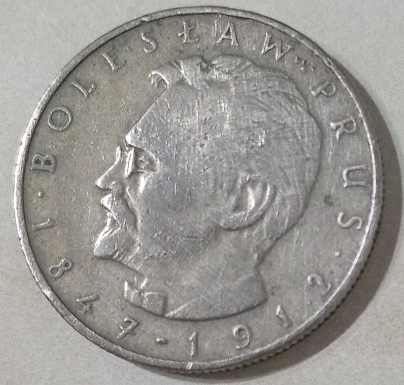 Moneda Polaca de 10 Zlotych del año 1975, conmemorativa a Bolesław Prus - imagen 2