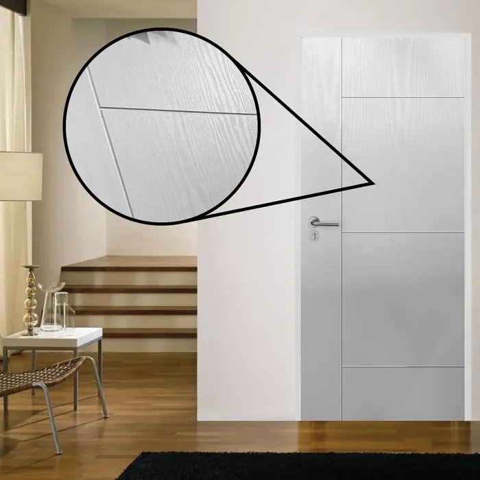 Puerta interior con diseño Anka y cerradura blanca - Nueva - imagen 4