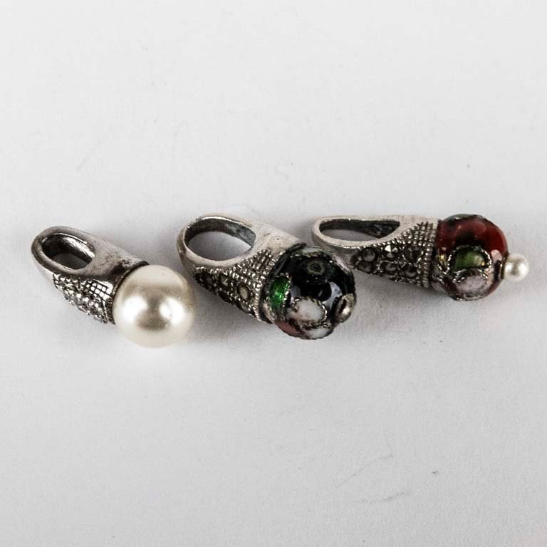 Anillos de plata con perlas y piedras preciosas - imagen 2