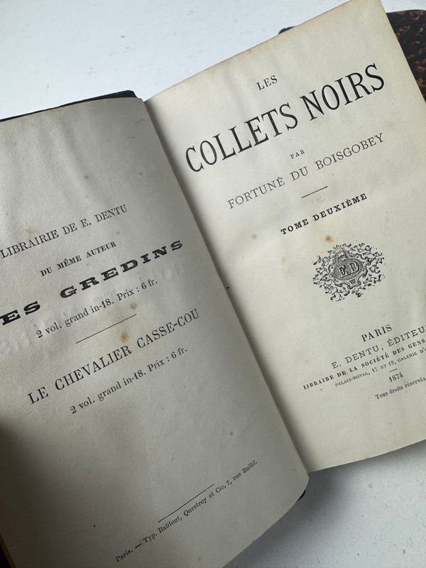 Libro antiguo de novela policial francesa del siglo XIX - imagen 6