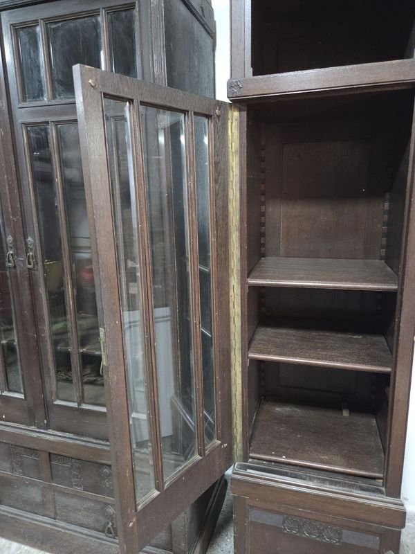 Muebles exhibidores antiguos en Roble Europeo para restaurar - imagen 5