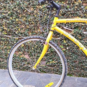 Bicicleta de Montaña Caloi Aspen Dolphin G.S. Rodado 26 Amarilla Años 90 - imagen 2