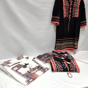 Lote de 8 Vestidos Bordados para Dama - Diseños Étnicos - imagen 1