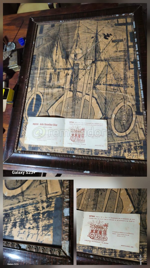 Obra de Arte "El Puerto" Firmada por Julio González Díaz