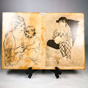 Lámina "Madre con Bambino" de Picasso sobre Madera - imagen 2
