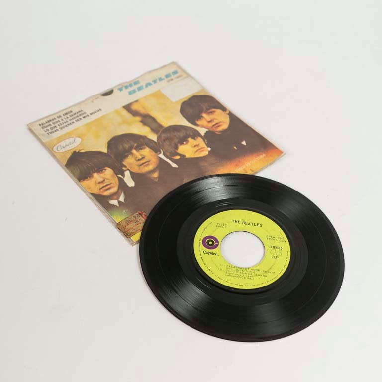 Disco Vinilo Single The Beatles "Palabras de Amor" - Edición México Capitol