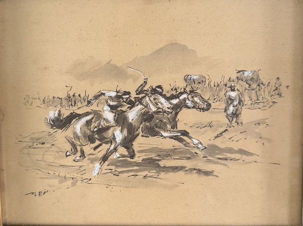 Cuadros de gauchos en estilo de bocetos - imagen 2