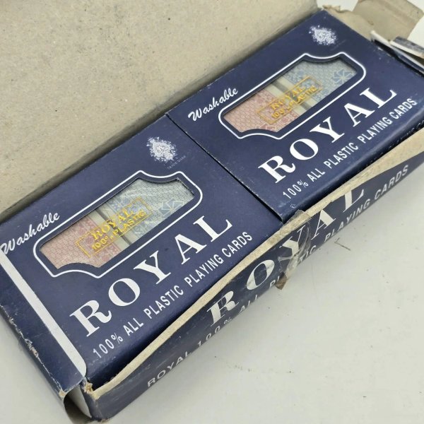 Set de 6 Mazos de Cartas Royal 100% Plástico para Poker
