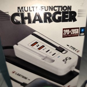 Cargador Multifunción 66W con Puertos USB-A, USB-C y Lightning - imagen 4