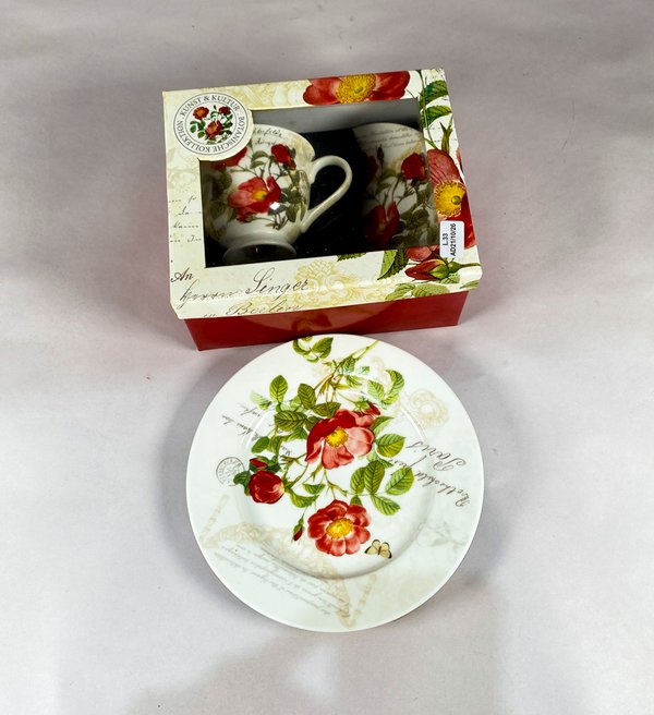 Trío de Taza, Plato y Platillo "Botanical Collection" - imagen 1