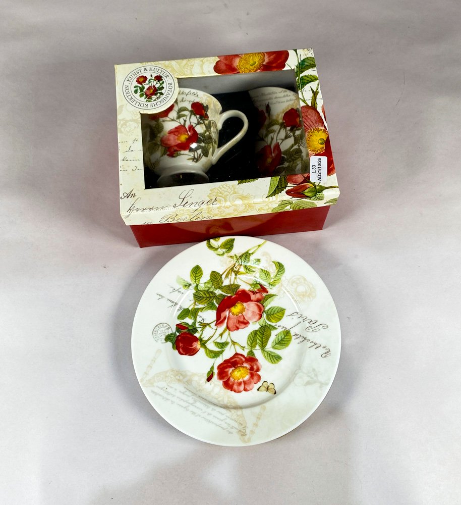 Trío de Taza, Plato y Platillo "Botanical Collection"