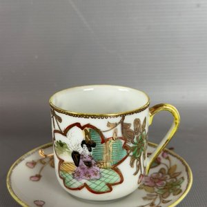 Juego de Café Porcelana Japonesa Geisha para 6 Personas - imagen 2